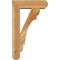 Ekena Millwork Olympic Craftsman Rough Sawn Bracket w/ Offset Brace, Western Red Cedar, 6"W x 18"D x 30"H BKT0604X18X30OLY04RWR - alternate 2
